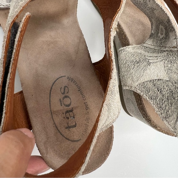 Taos Carousel Wedge Sandals Leather Floral EU 39 - Picture 9 of 13